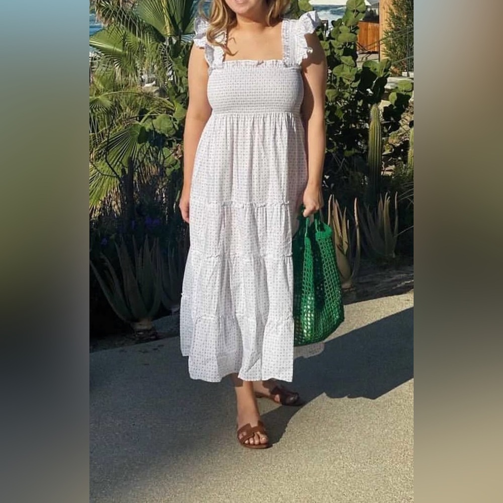 Hill House White Sleeveless Maxi Dress